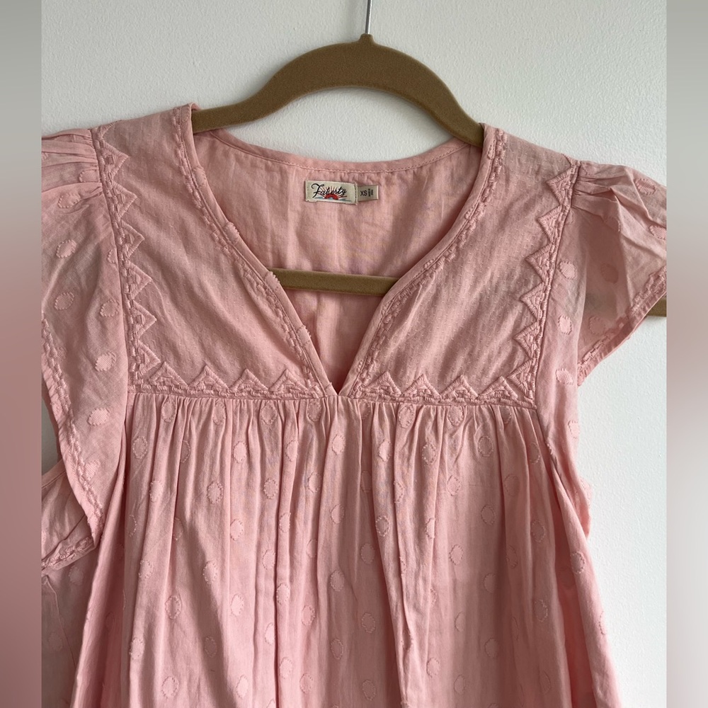 Faherty Pink Blouse - Picture 2 of 4